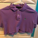 Polo Tee Cropped Purple Photo 0