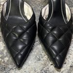 ZARA  Black Quilted Heels Photo 9