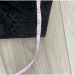 David Lerner New The Classic Black Embossed Snake Print Leggings Size L Photo 6