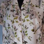 Denim & Co button down floral blouse Photo 2