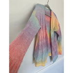 SheIn Rainbow Open Front Knit Cardigan Ombre Colorful Rainbow Pastel Cottagecore Soft Photo 8