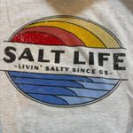 Salt Life  Vintage Rays Hooded Sweatshirt Womens Size Large Oatmeal Heather Photo 4
