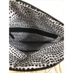 Vince Camuto  Leather Fold-Over Convertible Clutch Bag w/chain Strap Mob Wife Photo 4