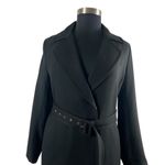H&M  Elegant Buckle Belt Trench Coat In Black Plus Size Photo 1