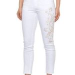 Democracy Ab-Solution Seamless Floral Embroidered Ankle Skimmer Jeans Size: 16 Photo 0