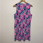 Lilly Pulitzer  Johana Cover-Up Dress Size Medium Tropical Pink Blue Oyster Bay Photo 4