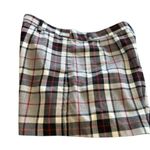 Uniqlo Wool Blend Plaid Check High Waisted Short Sz 8 Gray Black Casual Photo 2