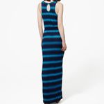 Lucky Brand  Blue Spray Tie Dye Sleeveless Maxi Dress Size Photo 1