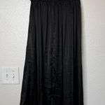 Magaschoni M Womens Black Pleated Midi Skirt Drawstring Waist XS Photo 7