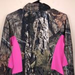 Mossy Oak Women’s Outdoor Print Hot Pink Detail Quarter Zip-Up Sweatshirt Photo 6