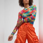 NWT SER.O.YA Janey Multicolor Top Size XS Abstract Palm SER. O. YA Pink Photo 4