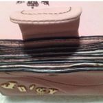 Juicy Couture Rare Retro Pam & Gela Gold Leather Credit Card/Gift Card Wallet Photo 1