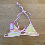 Edikted  Bikini Top Triangle Dina Contrast Size S Yellow Pink Photo 1