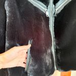 Azalea Wang Faux Fur Teddy Bomber Jacket Short Coat Black Large Photo 1