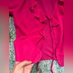 Vintage Jonathan Martin two piece pink dress with ruffle sheer cardigan, size 9 Photo 14