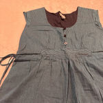 Vans Women's Teal Black Striped Sleeveless Dress M Photo 1