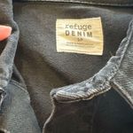 Refuge Oversized Black Denim Jacket size S great condition Photo 3