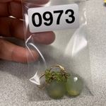 Gold Peridot Leverback Drop Earrings Gemstone Cluster Handmade Dainty Jewelry Green Photo 5