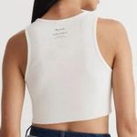 Madewell  x Molly Dickson Raw Hem Tank Top White XS Photo 1