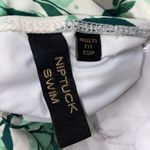 None Green tropical one piece swimsuit padded Photo 6