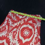 J.Crew  Strapless Tube Top Blouse Women's Size 2 Orange White Photo 6