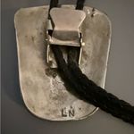 LN Hopi Native American Bear Paw Bolo Tie Silver Photo 2