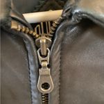 Vintage Y2K Tibor Classic soft Black Leather Jacket zip up pockets Size L Photo 2