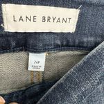 Lane Bryant  Pull On Distressed Jeggings Dark Wash Plus Size 26 Petite Photo 4