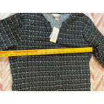 Christopher & Banks NWT  Womens Black White Geometric Button Front Midi Dress M Photo 5