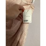 Dessy Group Halter Criss Cross Open Back Lace Trumpet Gown Blush Size 18 Photo 4