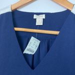 J.Crew Factory| Navy and White Tank top sz 6 Blue Photo 1