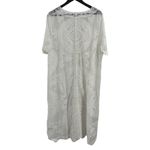 Nina Leonard  White Boho Sheer Long Tie Front Size 1X New Photo 2