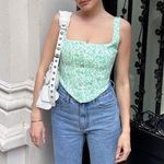ZARA POPLIN CORSET TOP Photo 0
