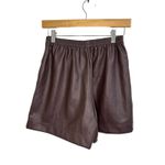 Avec Les Filles faux leather brown shorts size XS Photo 4