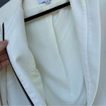 Katherine Barclay  white long blazer jacket coat size small Photo 6