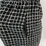 Topshop Grid Print Roll Tab Sleeve Mini Shirt Dress Black White Size 2 Photo 9