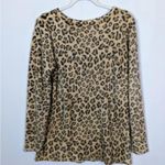 Soft Surroundings  large animal print fuzzy top sweater Photo 2