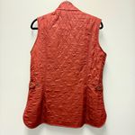 Barbour Wray Fleece-Lined Vest, Burnt Henna Brown / Red | Size 10 Photo 2