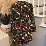 ZARA Strawberry Floral Long Sleeve Romper Jumpsuit Size Medium Photo 4