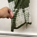 Lane Bryant Green White Tie Die Halter Sleeveless Belted Maxi Dress 18/20 Photo 3