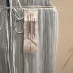 BCBG Maxazria NWT Size 12 Ice Blue Sleeveless Halter Pleated Maxi Dress Evening Photo 7