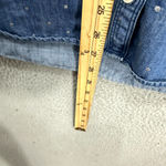 Abercrombie & Fitch Abercrombie Fitch Button Up Denim Shirt Women Large Polka Dot Vintage Y2K Preppy Photo 4