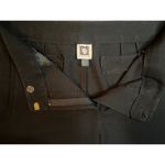Anne Klein Womens Straight Leg Black Dress Pants Sz 8 Gold Lion Buttons Trousers Photo 14