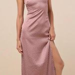 Lulu's brown Polka Dot Maxi Dress Size M Photo 2