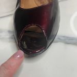 Sofft | Women's Burgundy Patient Leather Peep Toe Octavia Mary Jane Pumps Sz 9.5 Red Photo 7