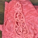 No Boundaries  XL(15-17) Jr’s Pink Lightweight Burnout Sweater w/Lace App… Photo 5