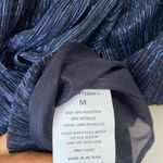 Lush Clothing Lush sz M blue metallic off shoulder boho blouse Photo 4