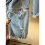 Cello  Denim Jacket Women‎ 1X Distressed Frayed Hem Crop Light Blue Jean Festival Photo 4