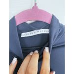 Susana Monaco NWT  Academia Long Sleeve Turtleneck Top Small Gray Quiet Luxury Photo 5