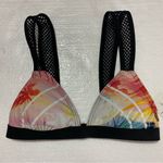 Rip Curl  Palm Tree Sunset Swim Bikini Top Mesh Straps NWT MSRP $45 Size‎ XS Photo 2